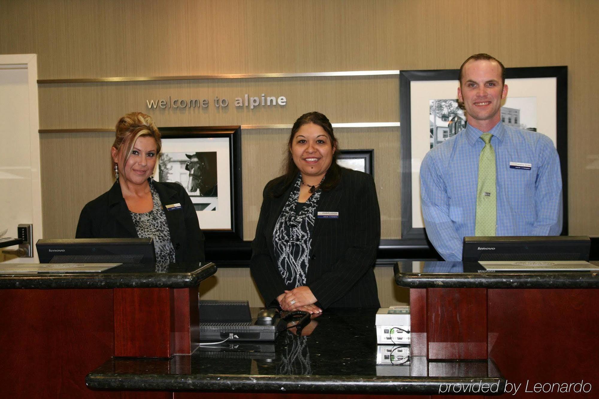 Hampton Inn Alpine Interior foto